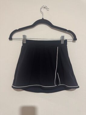 All in Motion Girls Active Skort Size 8 Black and White Trim M